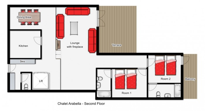 Chalet Arabella, Val D'Isere ski chalet, image 7